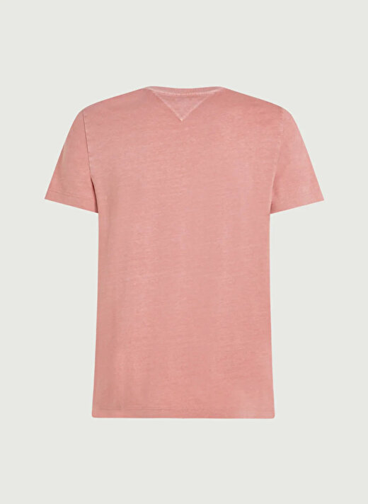 Tommy Hilfiger Bisiklet Yaka Pembe Erkek T-Shirt MW0MW35186 2