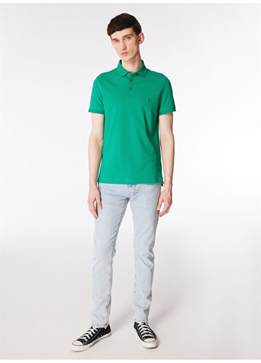 Tommy Hilfiger Yeşil Erkek Polo T-Shirt MW0MW17771 2