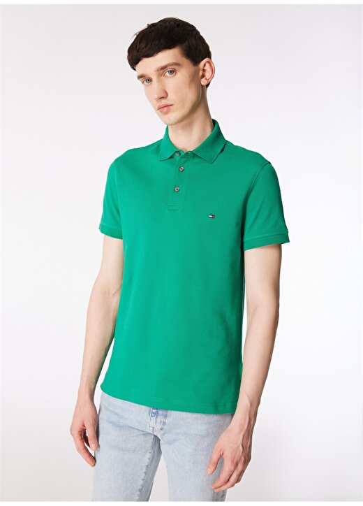 Tommy Hilfiger Yeşil Erkek Polo T-Shirt MW0MW17771 3