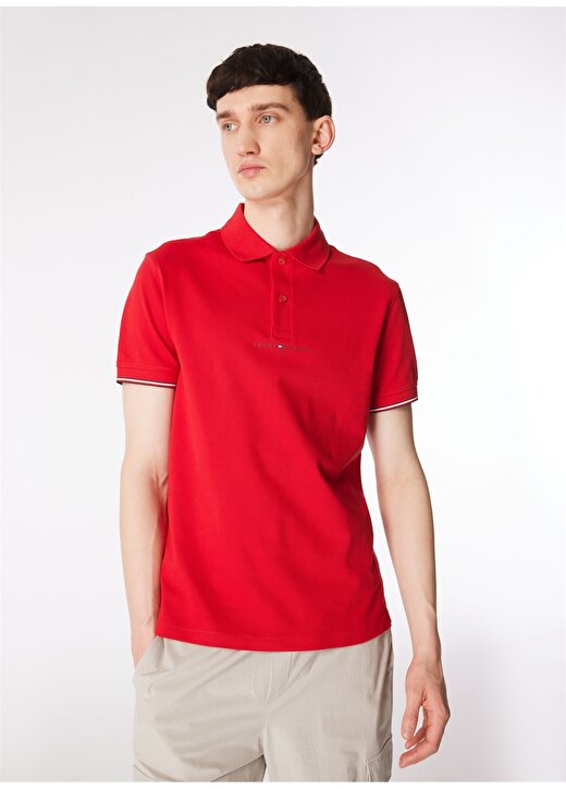 Tommy Hilfiger Kırmızı Erkek Polo T-Shirt MW0MW34841 3
