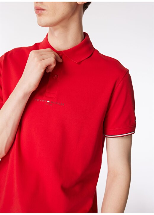 Tommy Hilfiger Kırmızı Erkek Polo T-Shirt MW0MW34841 4