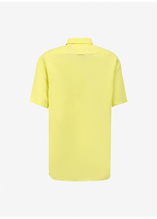 Tommy Hilfiger Slim Fit Düğmeli Yaka Sarı Erkek Gömlek MW0MW35207 2