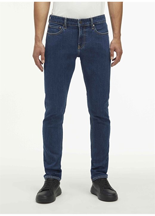 Calvin Klein Normal Bel Normal Paça Slim Fit Erkek Denim Pantolon K10K1123741BJ, 1