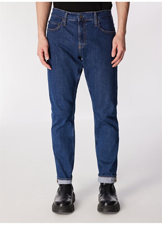 Calvin Klein Normal Bel Normal Paça Slim Fit Erkek Denim Pantolon K10K1123741BJ.. 3