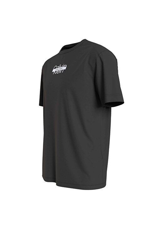 Calvin Klein Bisiklet Yaka Siyah Erkek T-Shirt K10K112395BEH 2