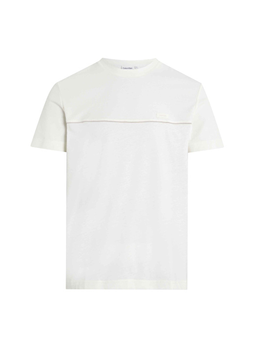 Calvin Klein Bisiklet Yaka Beyaz Erkek T-Shirt K10K112516YAH 1