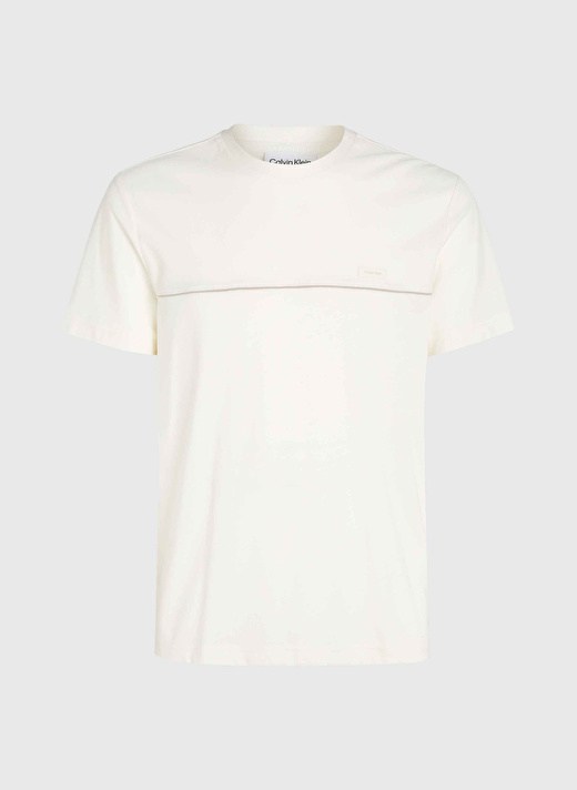 Calvin Klein Bisiklet Yaka Beyaz Erkek T-Shirt K10K112516YAH 4