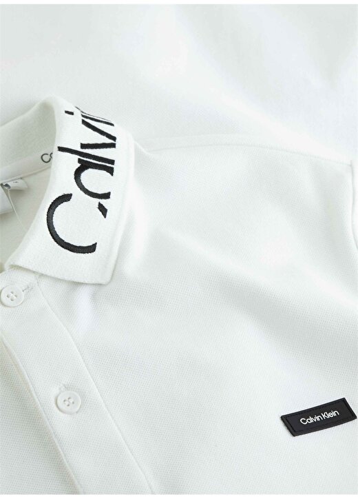 Calvin Klein Beyaz Erkek Polo T-Shirt K10K112467YAF 3