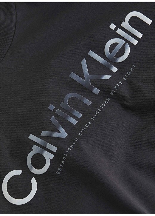 Calvin Klein Bisiklet Yaka Siyah Erkek T-Shirt K10K112497BEH 2