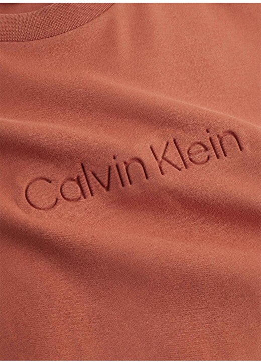 Calvin Klein Bisiklet Yaka Turuncu Erkek T-Shirt K10K112747S0B 2