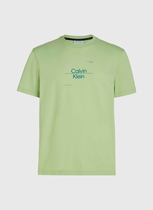 Calvin Klein Bisiklet Yaka Yeşil Erkek T-Shirt K10K112489LJ4 3