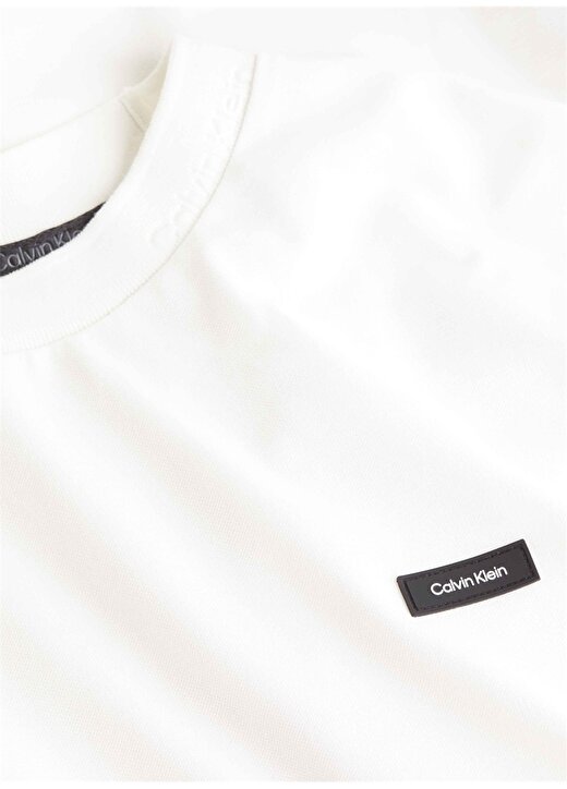 Calvin Klein Bisiklet Yaka Beyaz Erkek T-Shirt K10K112528YAH 2