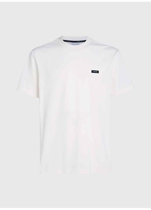 Calvin Klein Bisiklet Yaka Beyaz Erkek T-Shirt K10K112528YAH 4