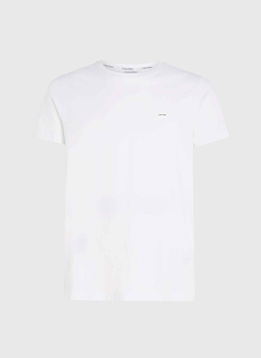 Calvin Klein Bisiklet Yaka Beyaz Erkek T-Shirt K10K112724YAF 3