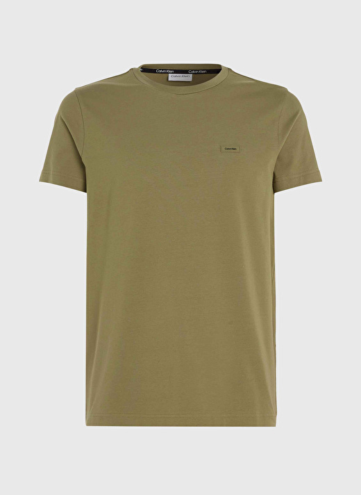 Calvin Klein Bisiklet Yaka Yeşil Erkek T-Shirt K10K112724MSS 3