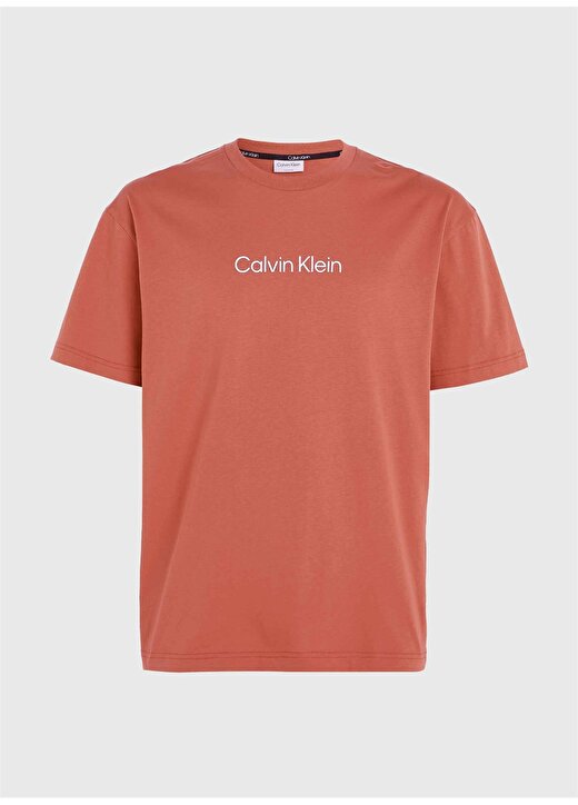 Calvin Klein Bisiklet Yaka Turuncu Erkek T-Shirt K10K111346S0B 3