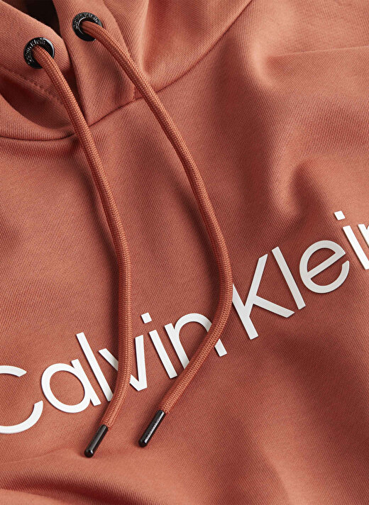 Calvin Klein Kapüşon Yaka Turuncu Erkek Sweatshırt K10K111345S0B 2