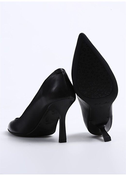 Divarese Siyah Kadın Deri Topuklu Ayakkabı 23800 4