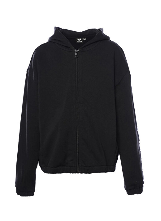 Hummel Kapüşon Yaka Düz Siyah Kadın Eşofman Üstü 921783-2001-HMLJAZZ ZIP HOODIE 1