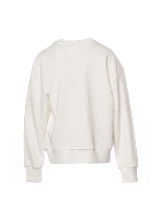 Hummel Baskılı Kadın Beyaz Sweatshırt 921761-9003-HMLCOLBY SWEATSHIRT 3