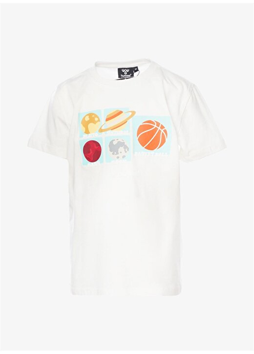 Hummel Baskılı Beyaz Erkek Çocuk T-Shirt 911795-9003-HMLDRACO T-SHIRTS S/S 1