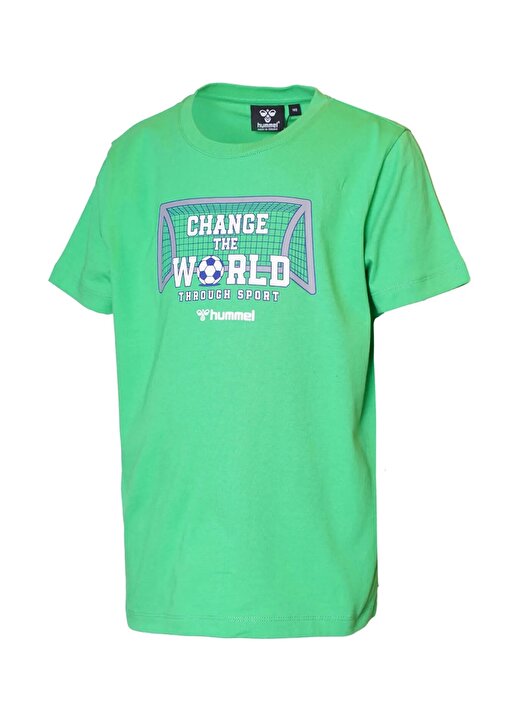 Hummel Baskılı Yeşil Erkek T-Shirt 911852-5244-HMLRON T-SHIRT S/S 2