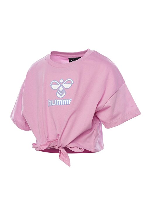 Hummel Baskılı Pembe Kız Çocuk T-Shirt 911842-3505-HMLOLLY T-SHIRT S/S 2