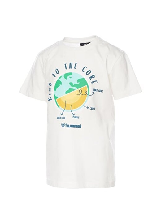 Hummel Baskılı Beyaz Erkek Çocuk T-Shirt 911789-9003-HMLCEDRIC T-SHIRTS S/S 1