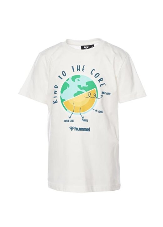 Hummel Baskılı Beyaz Erkek Çocuk T-Shirt 911789-9003-HMLCEDRIC T-SHIRTS S/S 2
