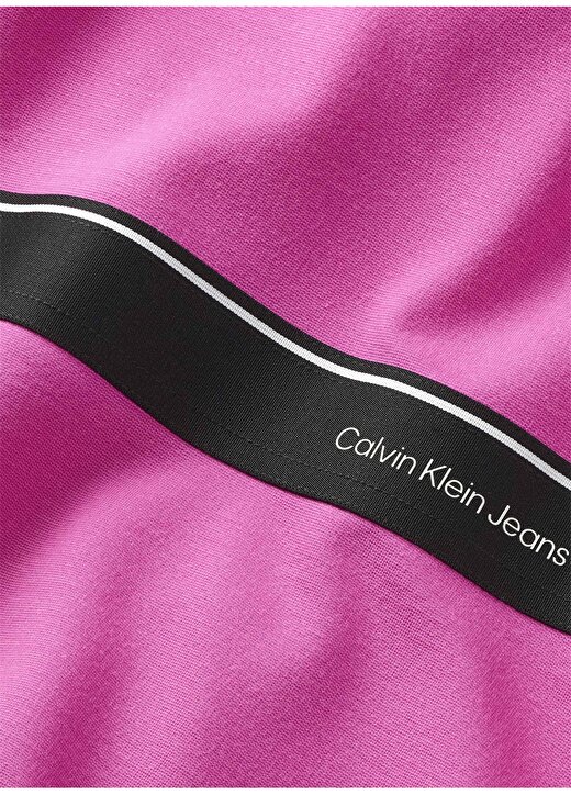 Calvin Klein Pembe Kız Çocuk Uzun Elbise PUNTO LOGO TAPE SS DRESS 3