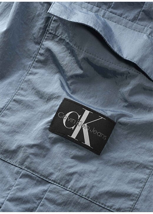 Calvin Klein Lastikli Paça Mavi Erkek Pantolon STRUCTURED NYLON TRACKPANTS 2