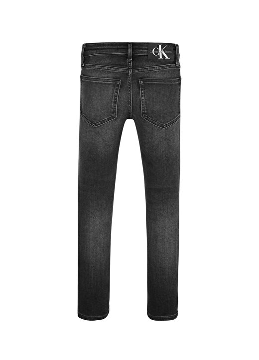 Calvin Klein SKINNY OPTIC BLACK Normal Bel Siyah Erkek Denim Pantolon 3