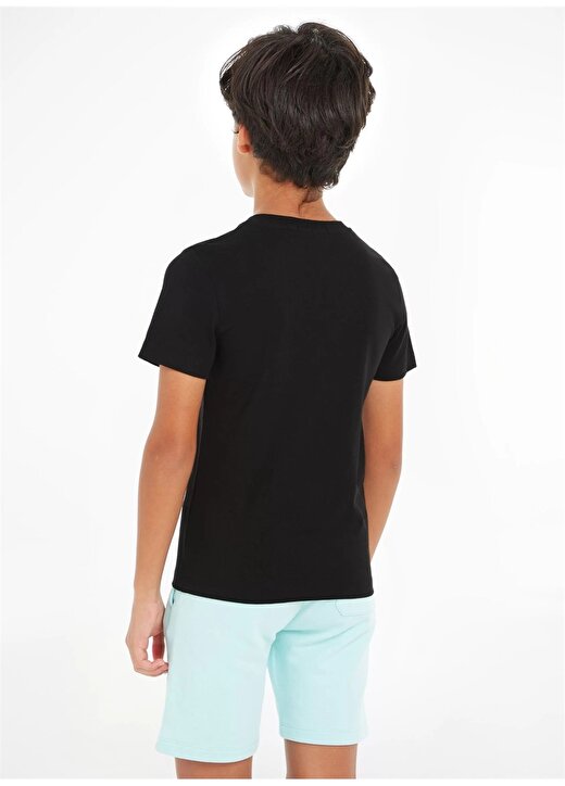 Calvin Klein Baskılı Siyah Erkek Çocuk T-Shirt SERENITY MONOGRAM SS T-SHIRT 4