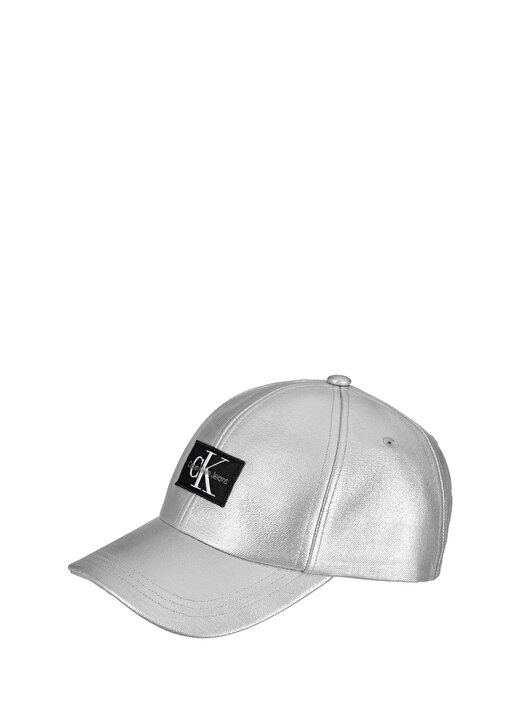 Calvin Klein Gri Erkek Şapka METALLIC STRUCTURE BASEBALL CAP 1