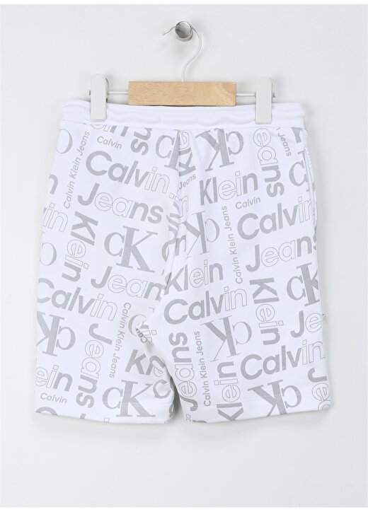 Calvin Klein Normal Beyaz Erkek Çocuk Şort INST. CK AOP SHORTS 2