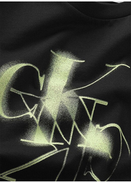 Calvin Klein Baskılı Siyah Erkek Çocuk T-Shirt CK MONOGRAM SS T-SHIRT 2