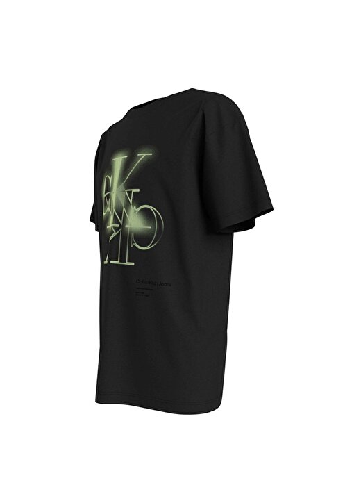 Calvin Klein Baskılı Siyah Erkek Çocuk T-Shirt CK MONOGRAM SS T-SHIRT 3