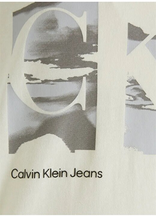 Calvin Klein Baskılı Beyaz Erkek Çocuk T-Shirt SERENITY MONOGRAM SS T-SHIRT 3