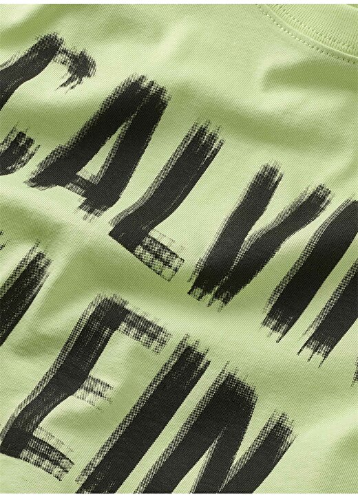 Calvin Klein Baskılı Yeşil Erkek T-Shirt PIXEL LOGO RELAXED SS T-SHIRT 3