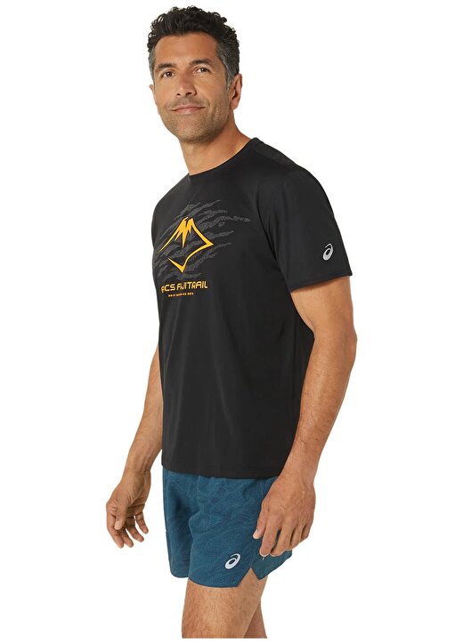 Asics Siyah Erkek T-Shirt 2011C981-001FUJITRAIL LOGO SS TOP 3