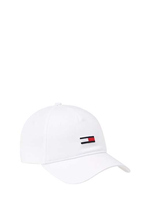 Tommy Jeans Beyaz Kadın Şapka TJW ELONGATED FLAG CAP 2