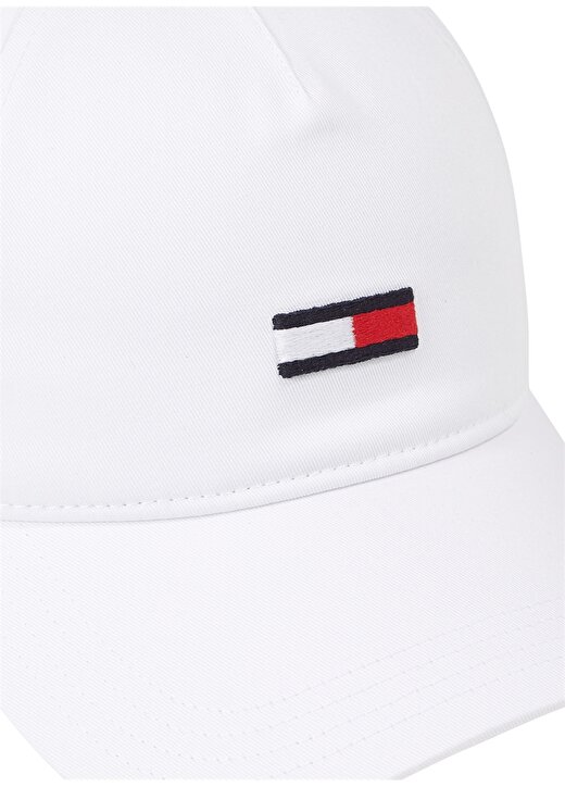Tommy Jeans Beyaz Kadın Şapka TJW ELONGATED FLAG CAP 3