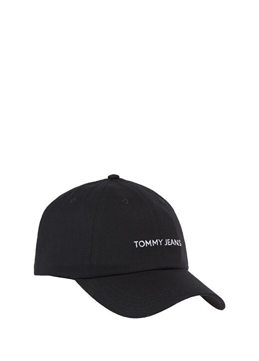 Tommy Jeans Siyah Kadın Şapka TJW LINEAR LOGO CAP 2