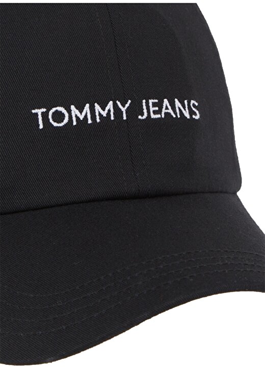 Tommy Jeans Siyah Kadın Şapka TJW LINEAR LOGO CAP 3