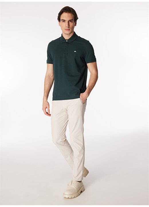 Brooks Brothers Polo Yaka Koyu Yeşil Erkek T-Shirt BBSP23MTS019 4