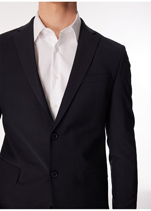 Brooks Brothers Normal Bel Slim Fit Lacivert Erkek Takım Elbise BBSS24MSU011 3