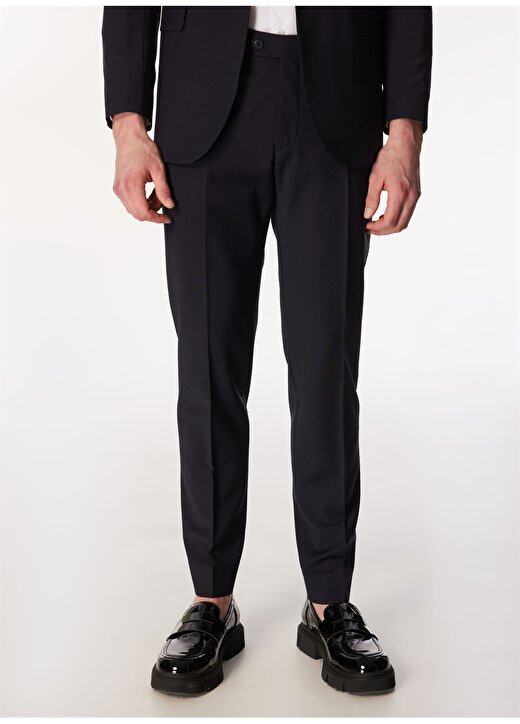 Brooks Brothers Normal Bel Slim Fit Lacivert Erkek Takım Elbise BBSS24MSU011 4