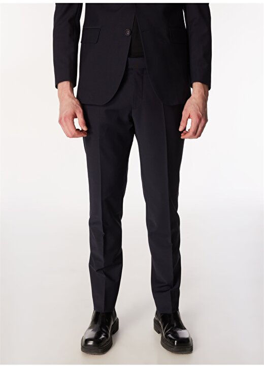 Brooks Brothers Normal Bel Slim Fit Lacivert Erkek Takım Elbise BBSS24MSU013 4