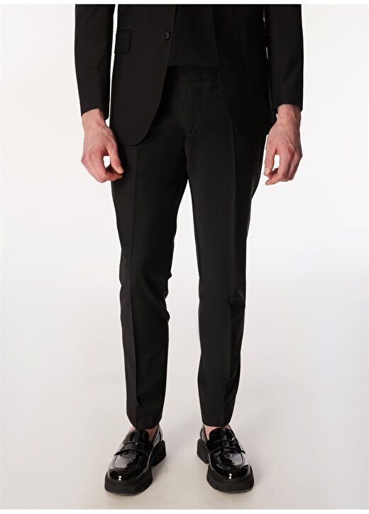 Brooks Brothers Normal Bel Slim Fit Siyah Erkek Takım Elbise BBSS24MSU011 3