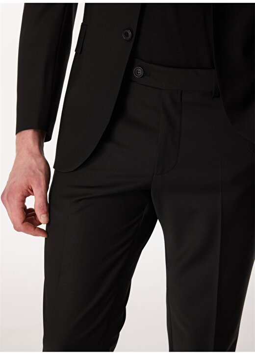 Brooks Brothers Normal Bel Slim Fit Siyah Erkek Takım Elbise BBSS24MSU013 4
